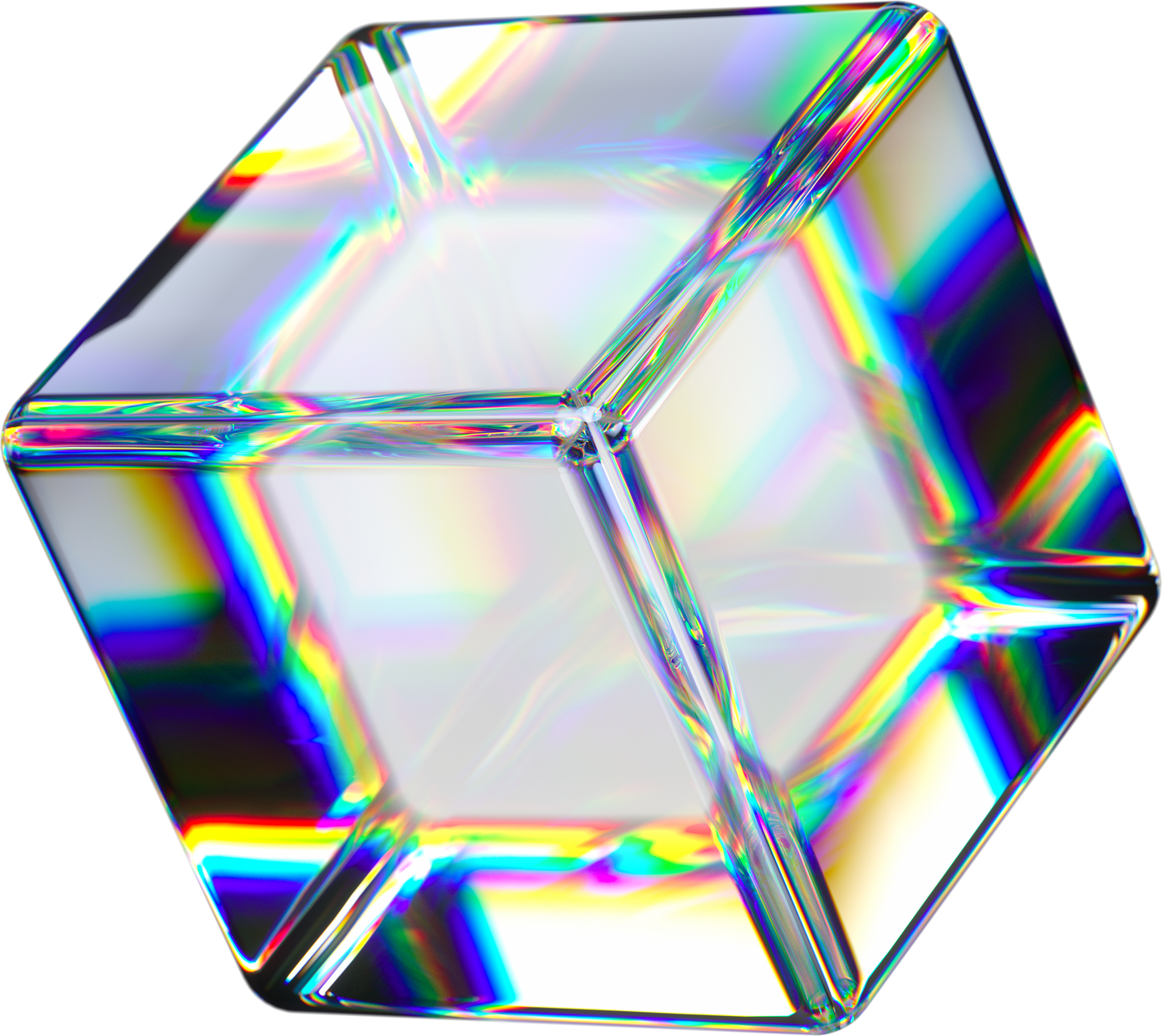 Transparent 3d dispersion cube