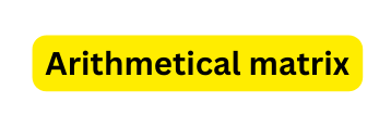 Arithmetical matrix